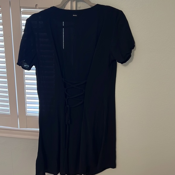 Black button up RVCA dress - Picture 2 of 2